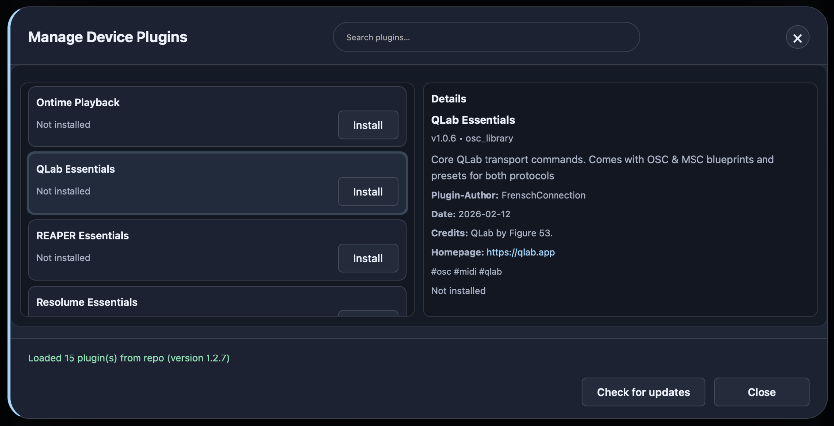 Plugin Updates