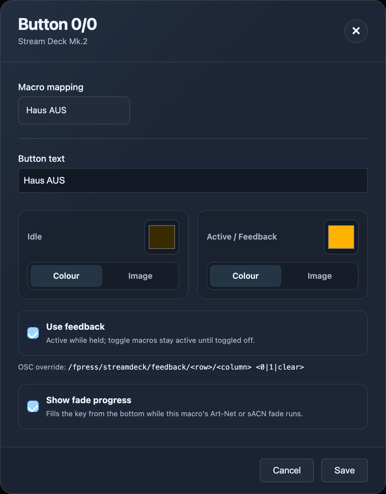 Stream Deck Tasten-Editor